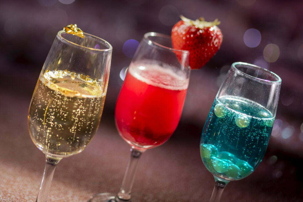 The Royal 50th Celebration Champagne Flight. Picture Courtesy Disney.